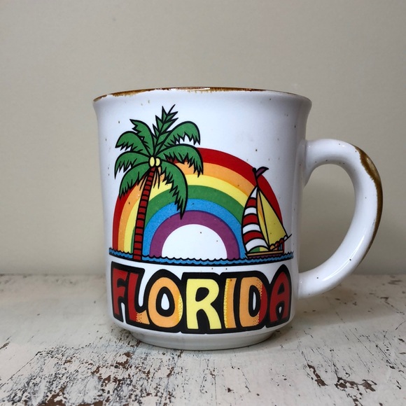 Stoneware Rainbow Florida Coffee Mug